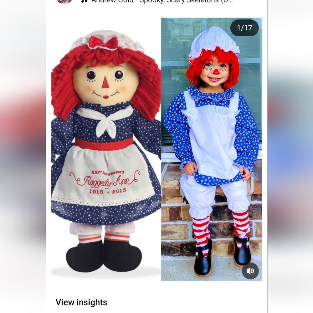 Kids Halloween Costume - Blue and White
